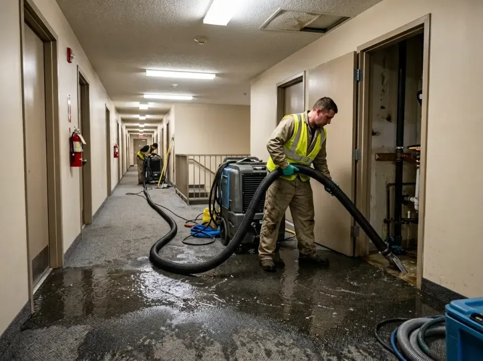 multi-unit-apartment-hallway-f-005 — frequently asked questions, Emergency Burst Pipe Water Extraction & Removal in Brookdal…